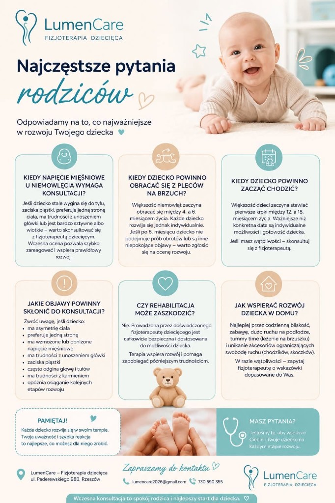 Lumen Care — baza wiedzy: najczęstsze pytania rodziców o rozwój dziecka